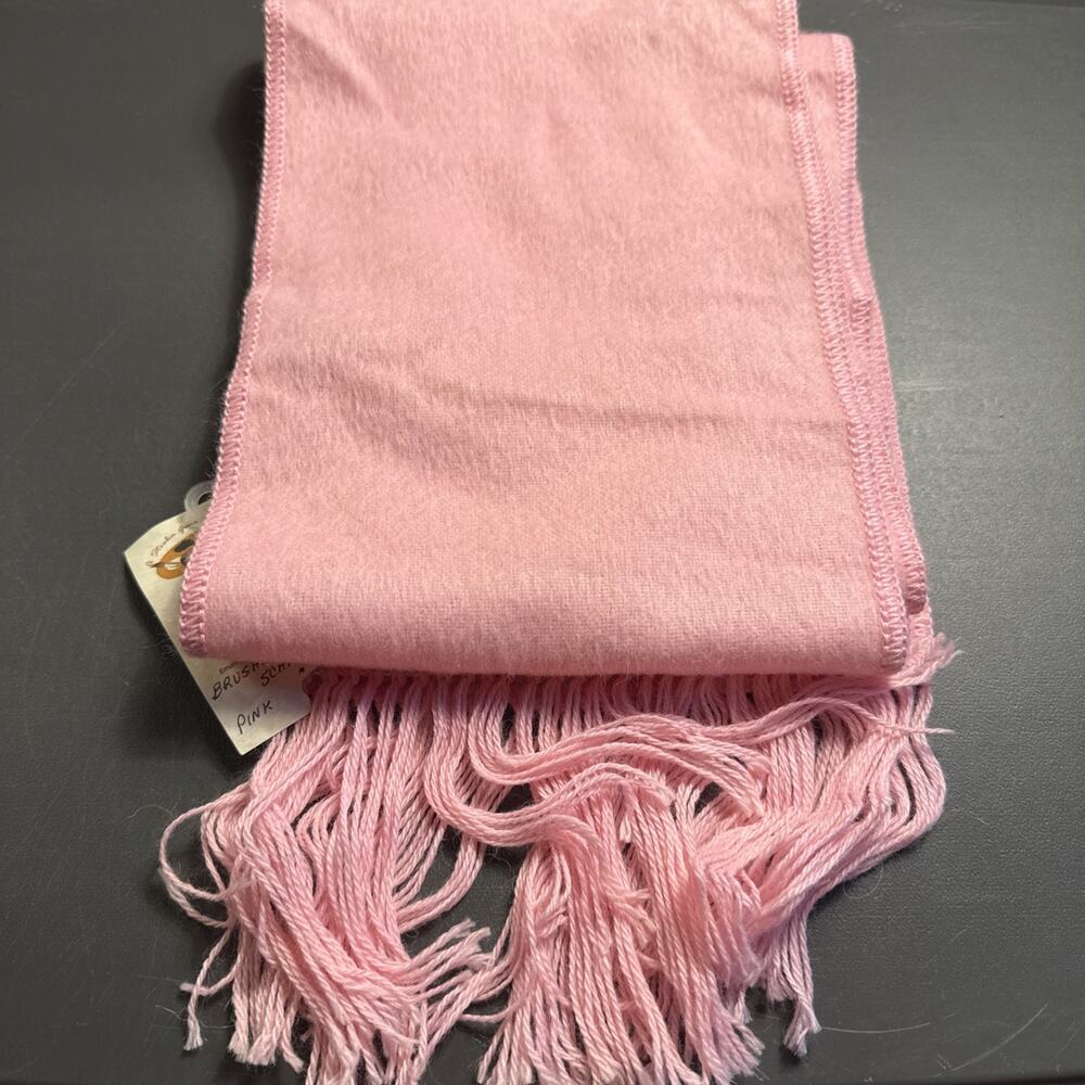 Peruvian Link Alpaca Collection Scarf Pink Wool Unisex Fringed Wrap Peru UC